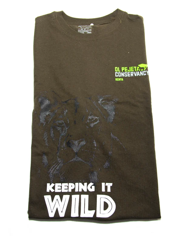 Lion Image T-shirt (Army Green)